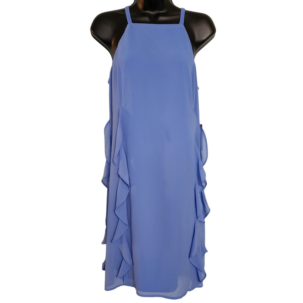 VINCE CAMUTO Womens Blue Sleeveless Above The Knee Party Sheath Dress Size 8 NWT